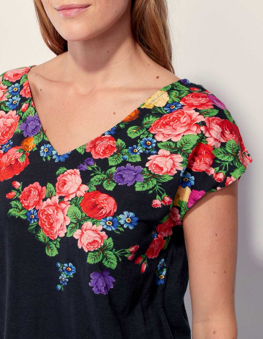 Tee shirt coton flammé bio BACACIANE
