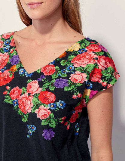 Tee shirt coton flammé bio BACACIANE