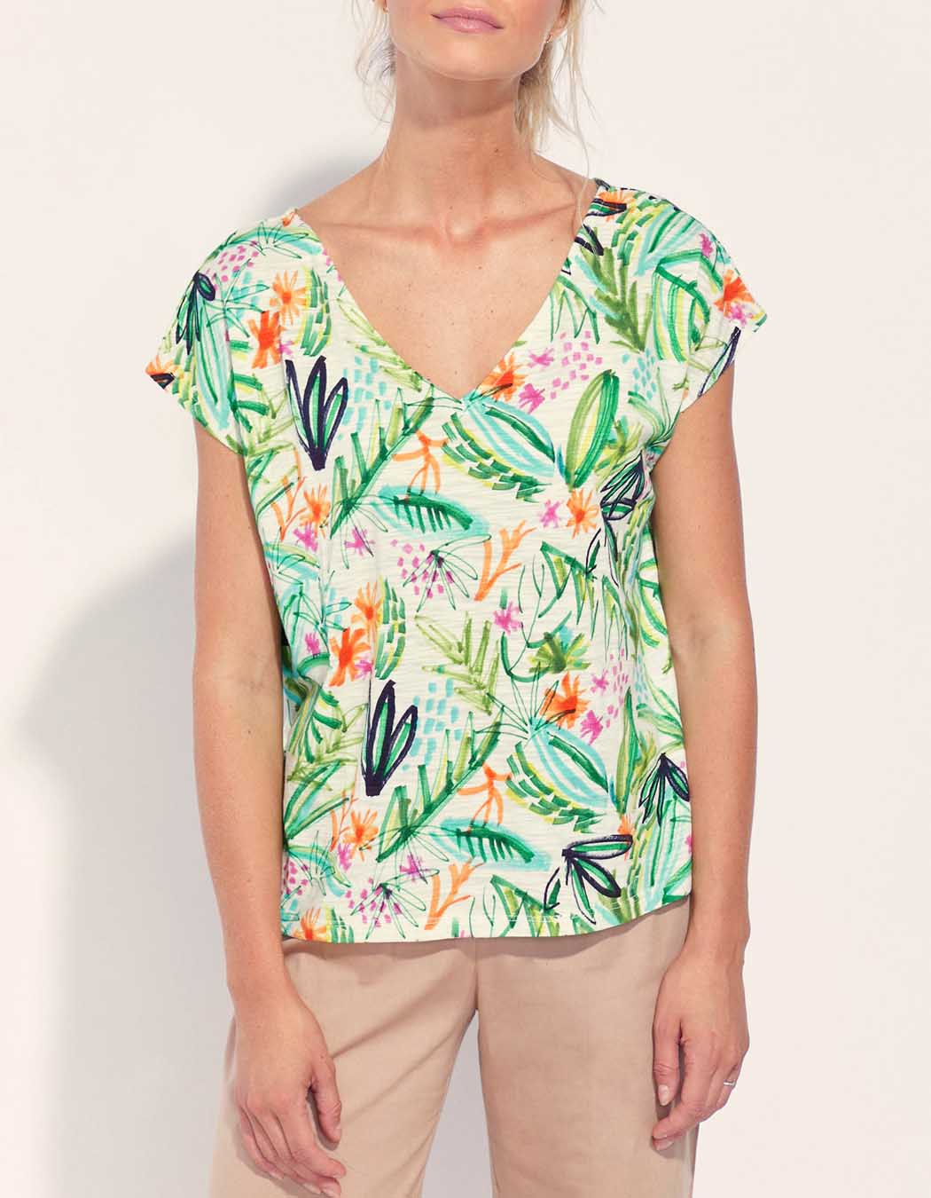 Tee shirt coton flammé bio BACACIANE