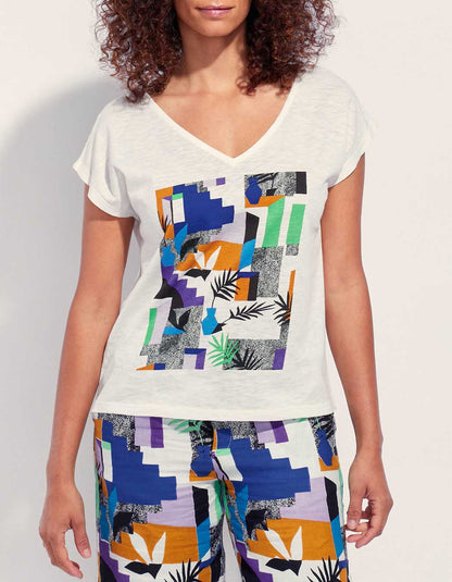 Tee shirt coton flammé bio BACACIANE
