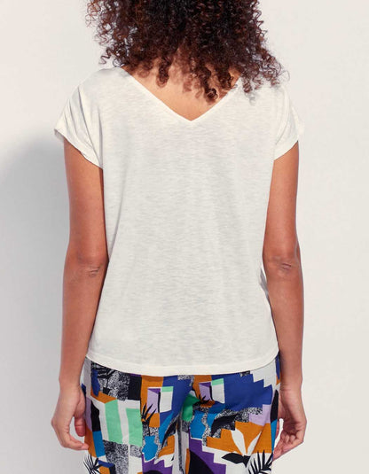 Tee shirt coton flammé bio BACACIANE