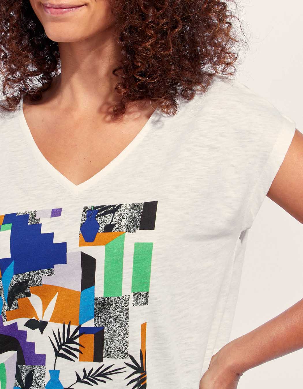 Tee shirt coton flammé bio BACACIANE