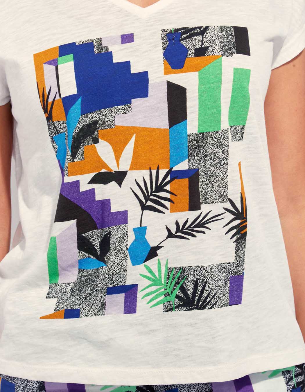 Tee shirt coton flammé bio BACACIANE