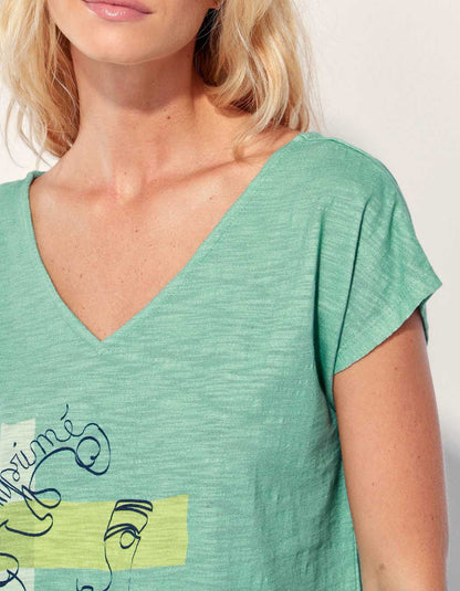 Tee shirt coton flammé bio BACACIANE