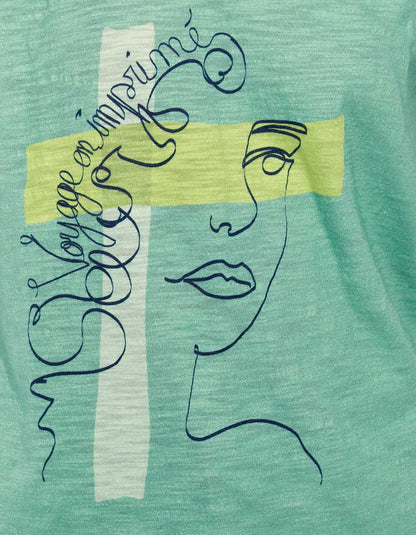 Tee shirt coton flammé bio BACACIANE