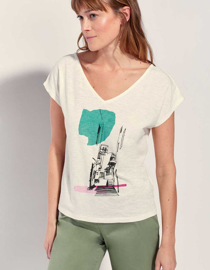 Tee shirt coton flammé bio BACACIANE