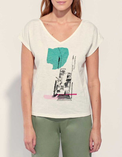 Tee shirt coton flammé bio BACACIANE