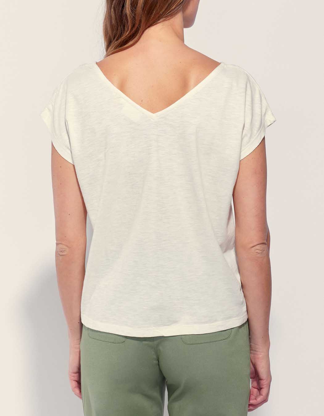 Tee shirt coton flammé bio BACACIANE