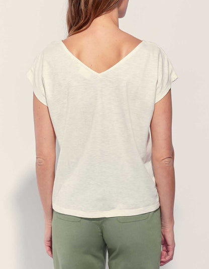 Tee shirt coton flammé bio BACACIANE