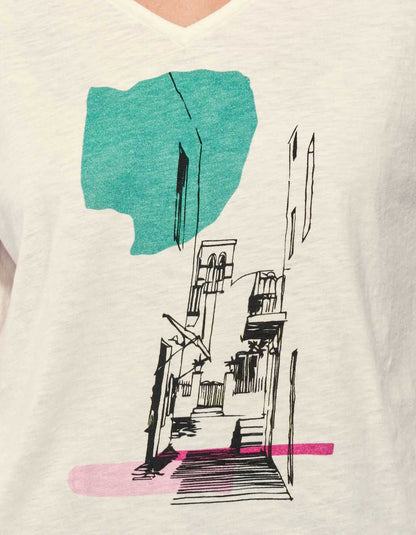 Tee shirt coton flammé bio BACACIANE