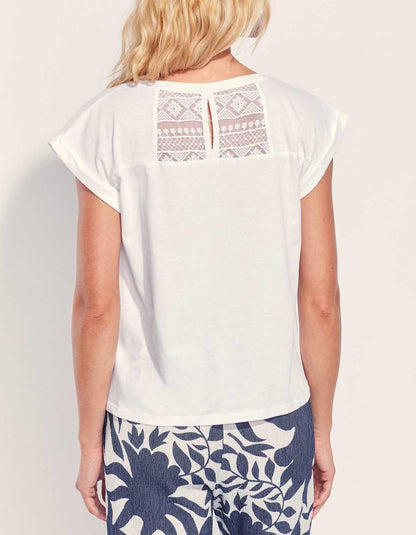 Tee shirt coton bio dentelle CEBANE