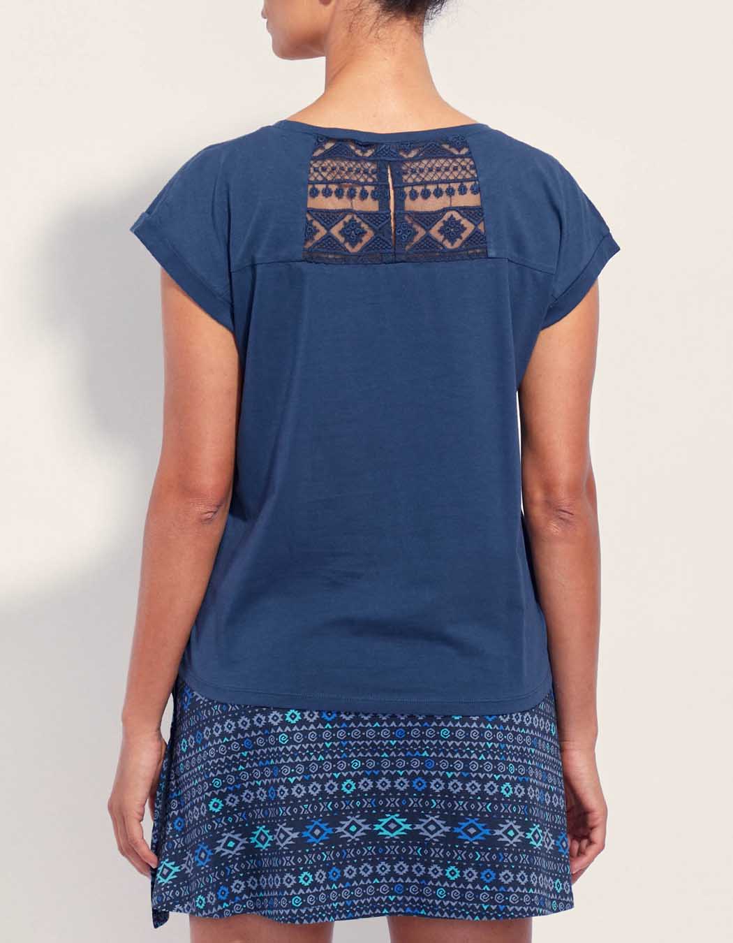 Tee shirt coton bio dentelle CEBANE