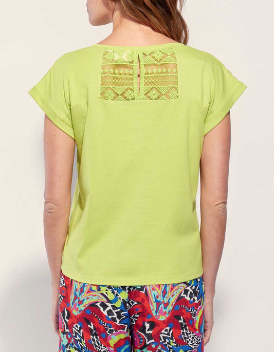 Tee shirt coton bio dentelle CEBANE