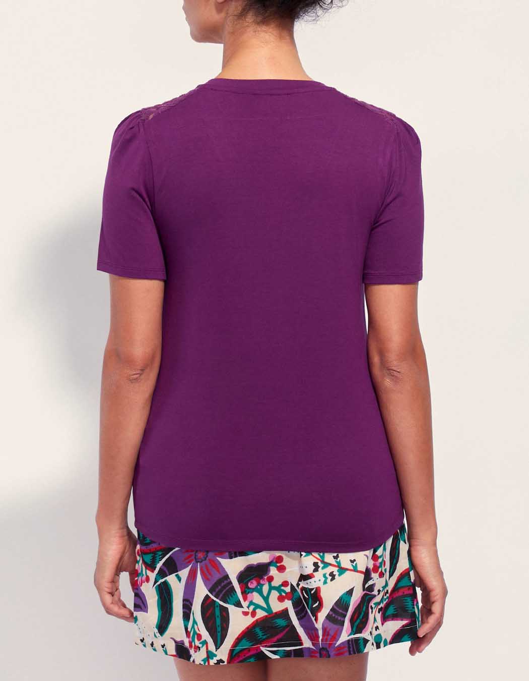 Tee shirt dentelle Ecovero FLORES