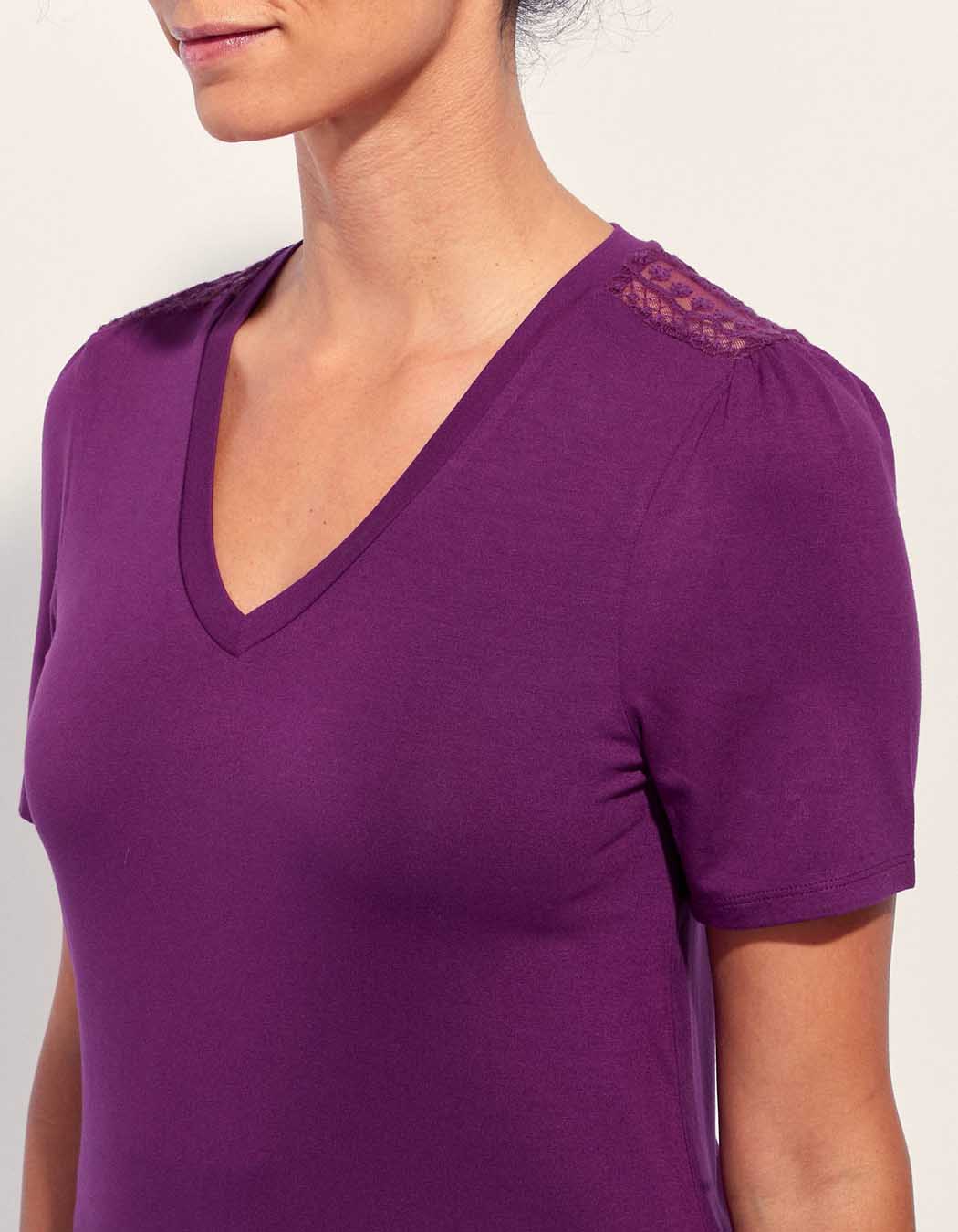 Tee shirt dentelle Ecovero FLORES