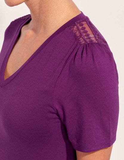 Tee shirt dentelle Ecovero FLORES