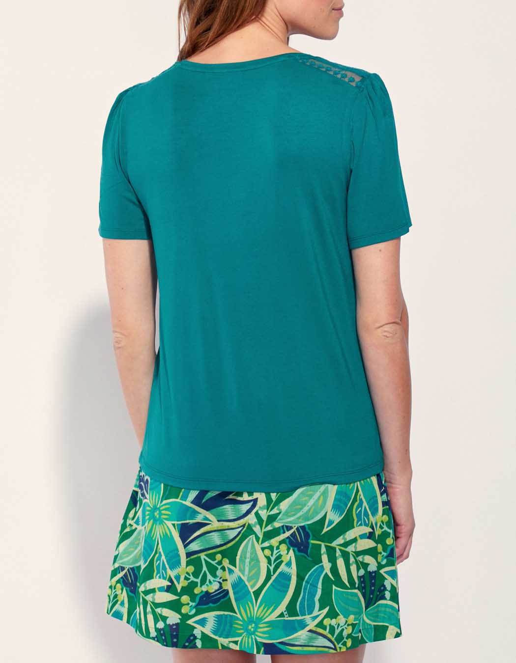 Tee shirt dentelle Ecovero FLORES