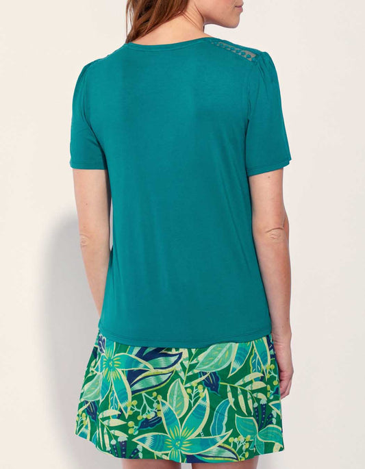 Tee shirt dentelle Ecovero FLORES