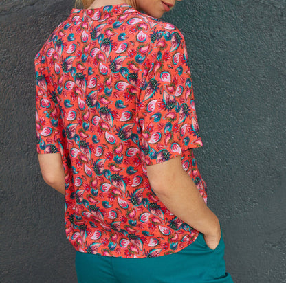 Chemise imprimée pyjama fluide Ecovero KENDAH