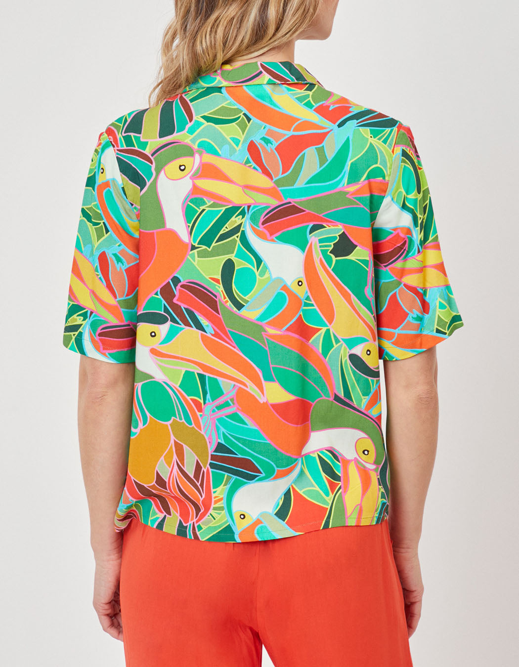 Chemise imprimée pyjama fluide Ecovero KENDAH