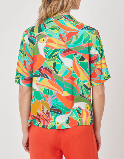 Chemise imprimée pyjama fluide Ecovero KENDAH