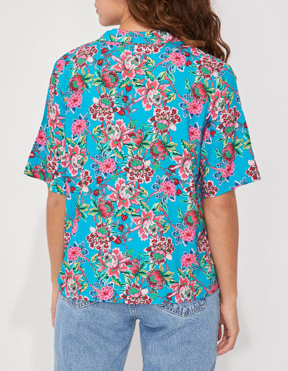 Chemise imprimée pyjama fluide Ecovero KENDAH