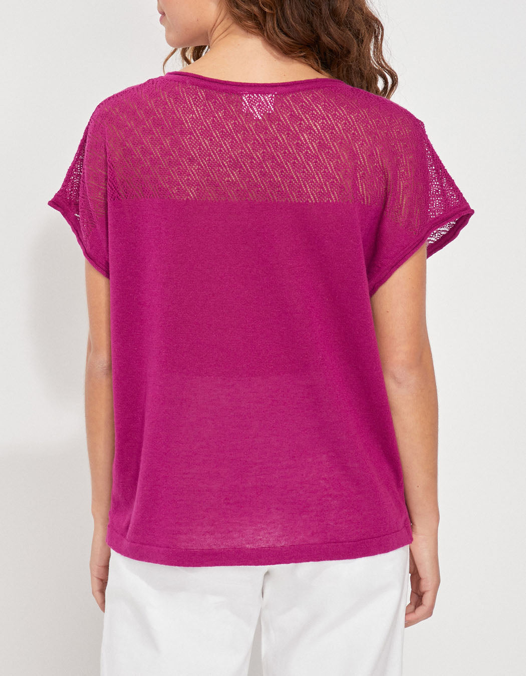 Top coton ajouré maille MANTRAS