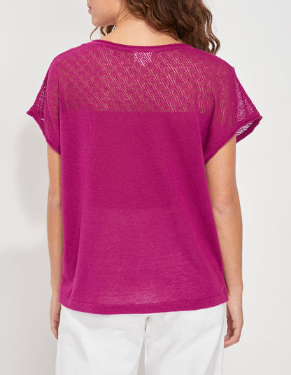 Top coton ajouré maille MANTRAS