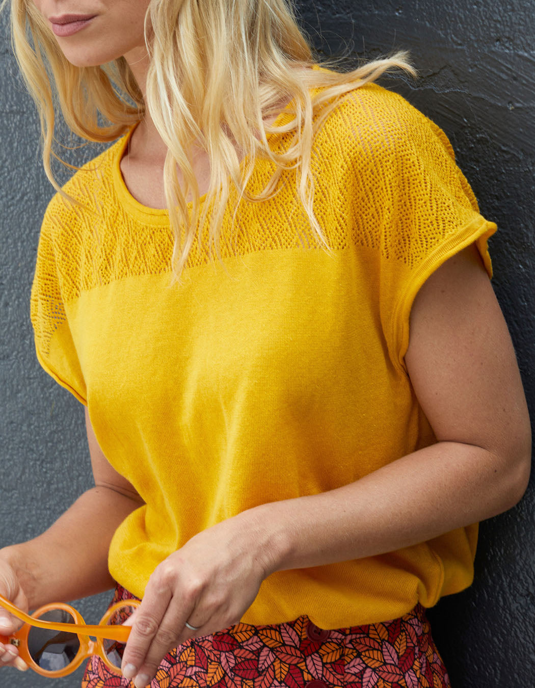 Top coton ajouré maille MANTRAS