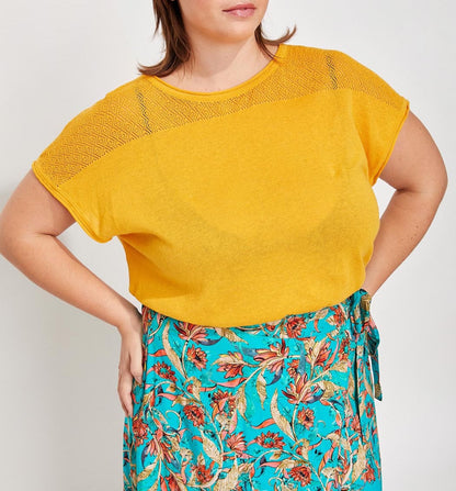 Top coton ajouré maille MANTRAS