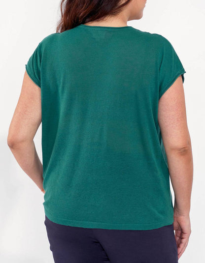 Tee-shirt col V imprimé SUMATRA