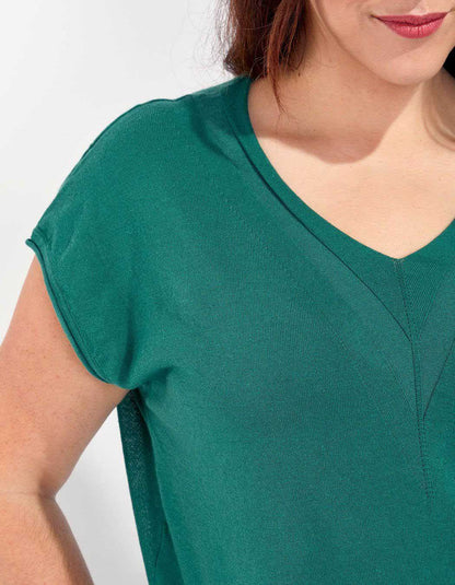 Tee-shirt col V imprimé SUMATRA