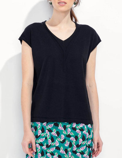 Tee-shirt col V imprimé SUMATRA