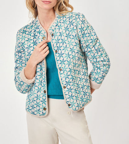 Veste imprimée matelassée coton bio ANETO