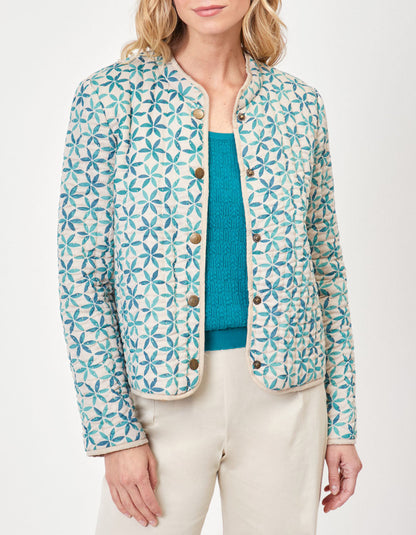 Veste imprimée matelassée coton bio ANETO