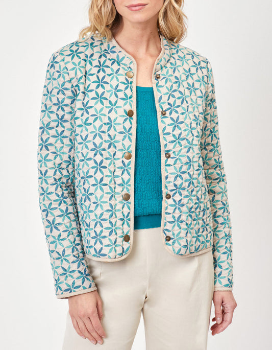 Veste imprimée matelassée coton bio ANETO