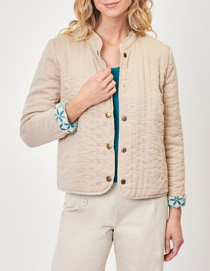 Veste imprimée matelassée coton bio ANETO