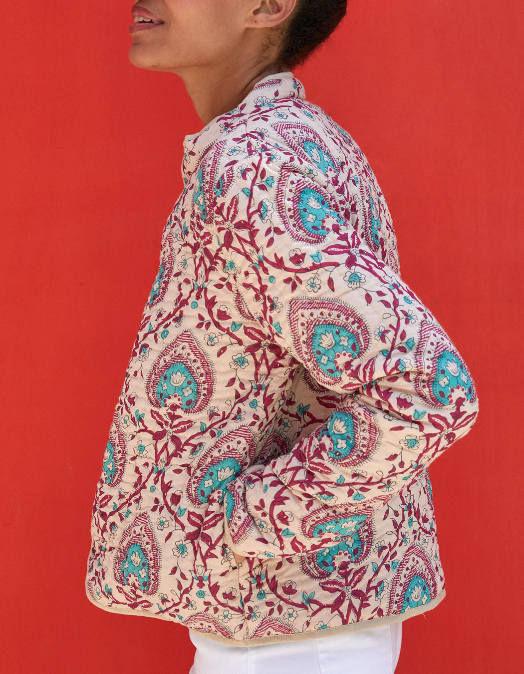 Veste imprimée matelassée coton bio ANETO
