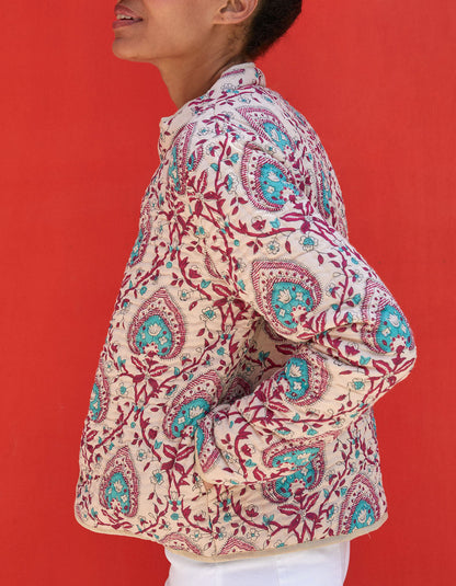 Veste imprimée matelassée coton bio ANETO