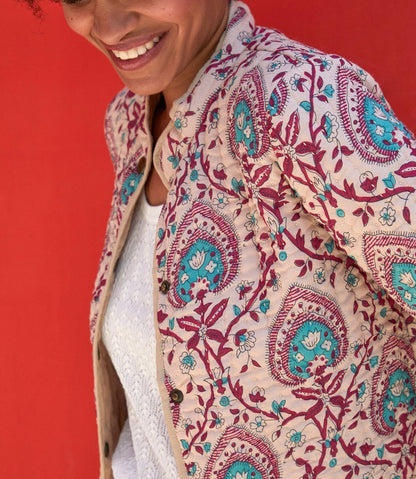 Veste imprimée matelassée coton bio ANETO