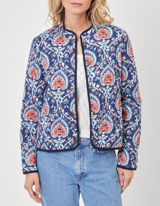 Veste imprimée matelassée coton bio ANETO
