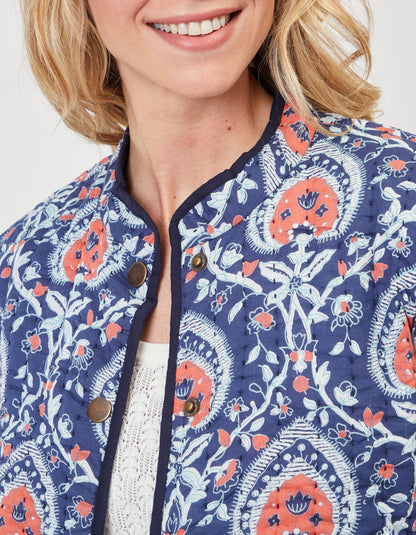 Veste imprimée matelassée coton bio ANETO