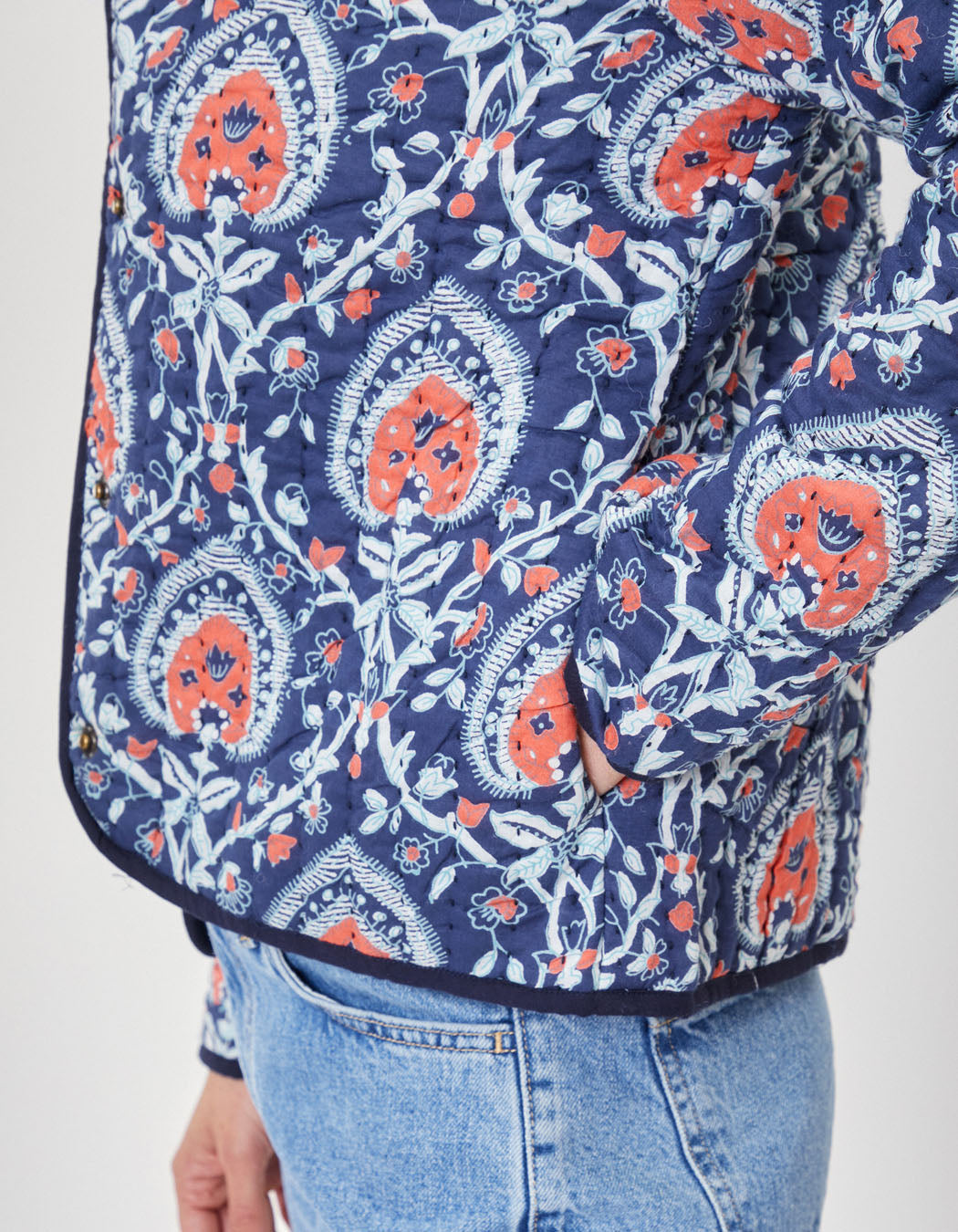 Veste imprimée matelassée coton bio ANETO