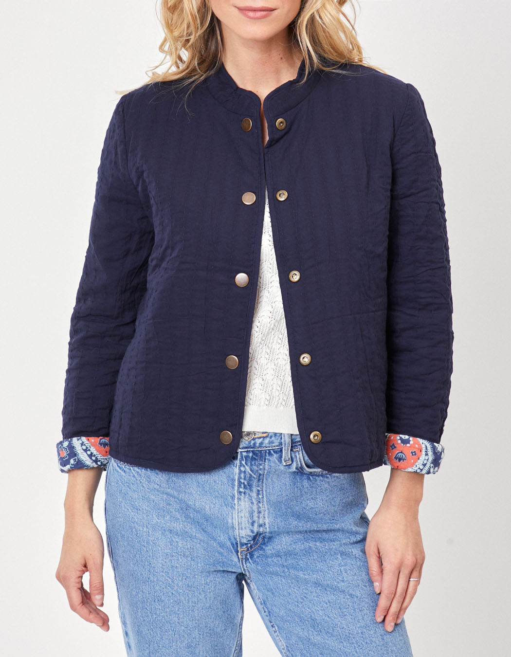 Veste imprimée matelassée coton bio ANETO
