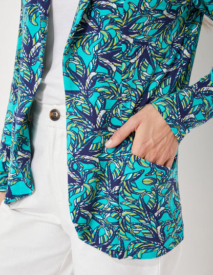 Veste imprimée souple ajustée Ecovero CATLINE