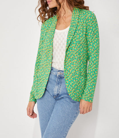 Veste imprimée souple ajustée Ecovero CATLINE