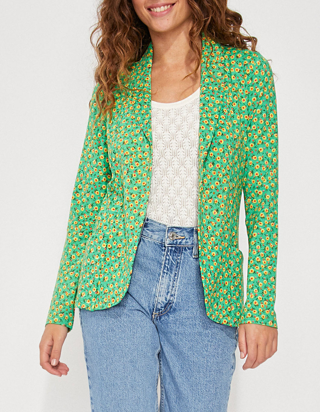 Veste imprimée souple ajustée Ecovero CATLINE