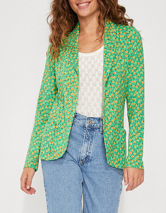 Veste imprimée souple ajustée Ecovero CATLINE