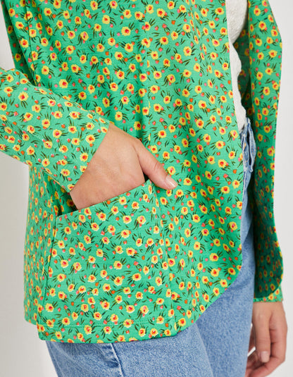 Veste imprimée souple ajustée Ecovero CATLINE