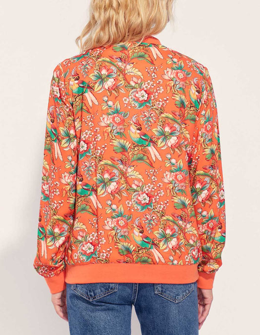 Veste teddy imprimée zippée ONEIDA